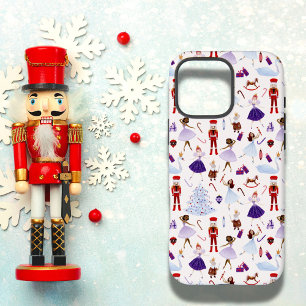 Cute White Nutcracker Christmas Pattern iPhone 16 Pro Max Case