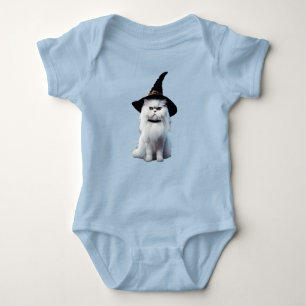 Cute White Persian Witch  Baby Bodysuit