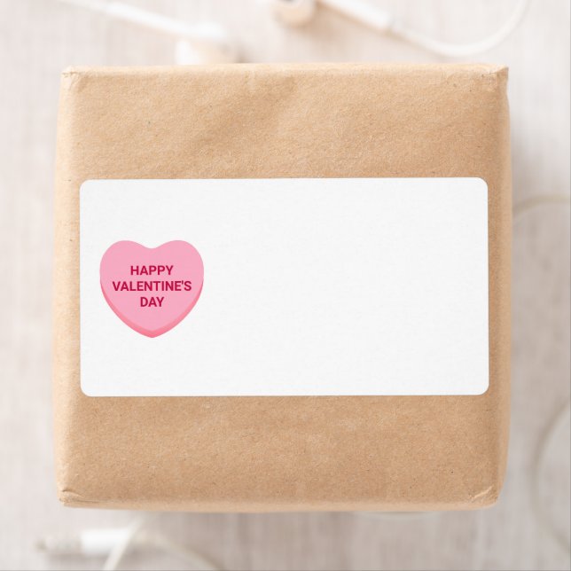 Cute white pink heart blank Valentine's Day (Insitu)