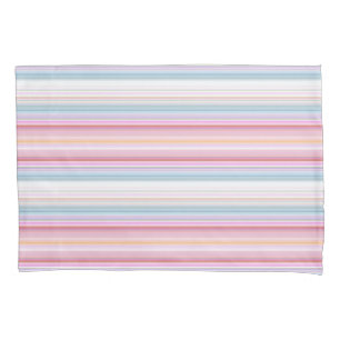 Cute white pinky stripes pillowcase