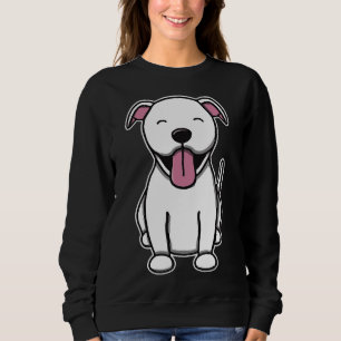 Cute White Pitbull Sweatshirt
