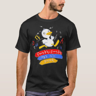 Cute White Running Duck Armenian colours and lett T-Shirt