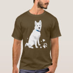 cute white Siberian Husky  sweet white Snow dog  T-Shirt<br><div class="desc">cute white Siberian Husky  sweet white Snow dog  .</div>