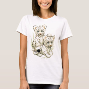 Cute White Tiger Cubs T-Shirt