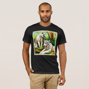 Cute White Tigers In The Jungle. Buy Now T-Shirt