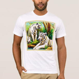 Cute White Tigers In The Jungle. Buy Now T-Shirt
