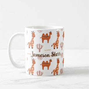 Cute White Toy Animal Cactus Camel Llama Coffee Mug