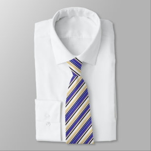 Cute white violet stripes tie