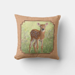 Cute Whitetail Fawn Cushion