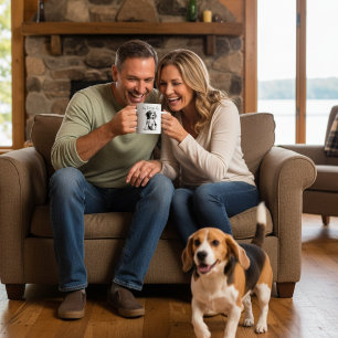 Cute Who Said Coffee Blacks/Browns Beagle Coffee M Mug