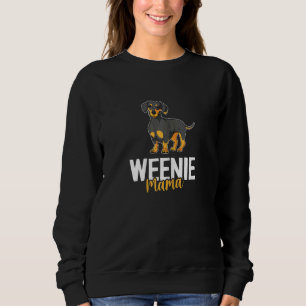 & Cute Wiener Dog Saying Dackel & Dachshund Mum 1 Sweatshirt