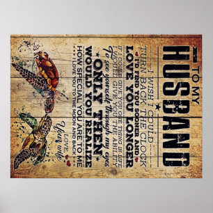Cute Wife To My Husband Gift Family Gift Poster