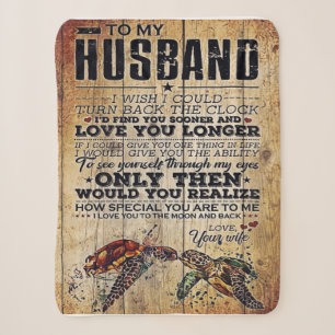 Cute Wife To My Husband Gift   Family Gift Sherpa Blanket