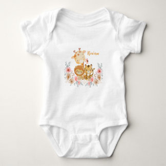 Cute Wild Animal T-Shirt Baby Bodysuit