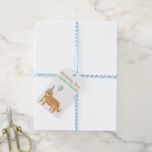 Cute Wild Animals Birthday Gift Tags
