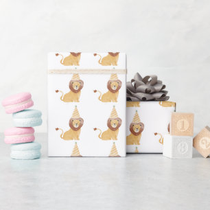 Cute Wild Animals Birthday Wrapping Paper