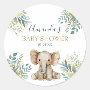 Cute Wild Jungle Animals  Classic Round Sticker