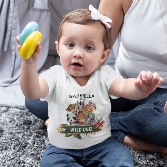 Cute Wild One Jungle Animals  Toddler T-Shirt (Creator Uploaded)