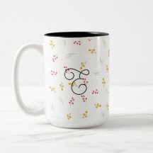 Cute Wildflower and Berry Floral Pattern
