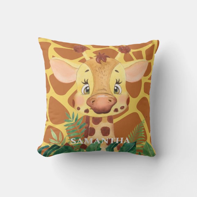 Cute Wildlife adorable animal baby Cushion (Front)