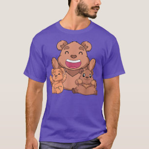 Cute Wildlife Bear Family Wildlife Animal Lover Gr T-Shirt