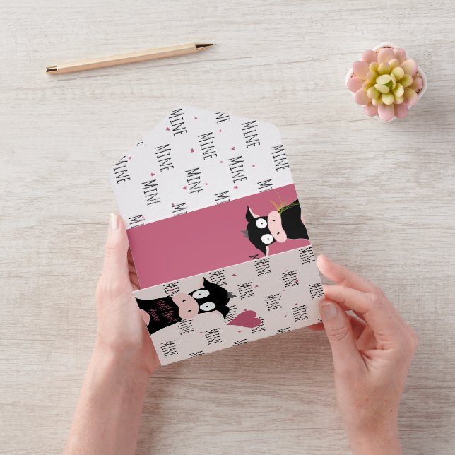 Cute Will Mooo Be Mine? Cow Love + Valentine Card (Video)