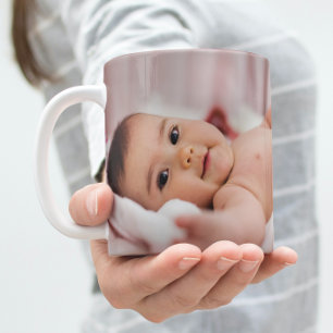 Cute Will You Be Godfather Baby Photo Baptism Coffee Mug