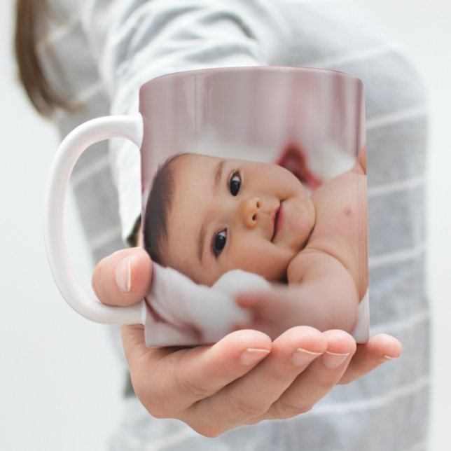 Cute Will You Be Godfather Baby Photo Baptism Coffee Mug (Creator Uploaded)