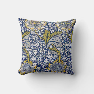 Cute William Morris Floral Throw Pillow