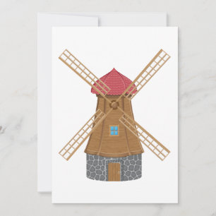 Cute Windmill Invitation