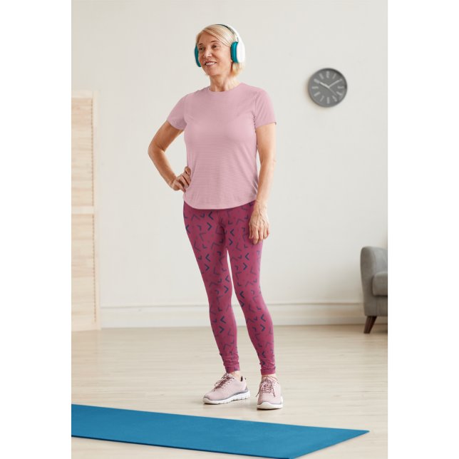 Cute Wine Colour Gym Workout Pants Leggings (Creator Uploaded)