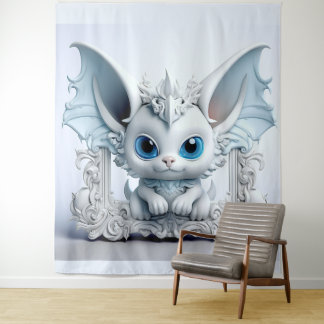 Cute Wing-Ear Character  Tapestry