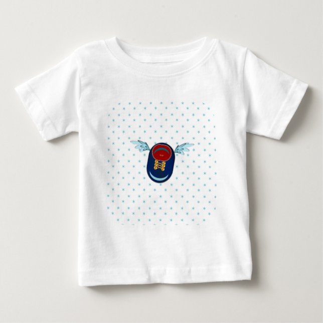 Cute winged shoe cartoon baby T-Shirt (Front)