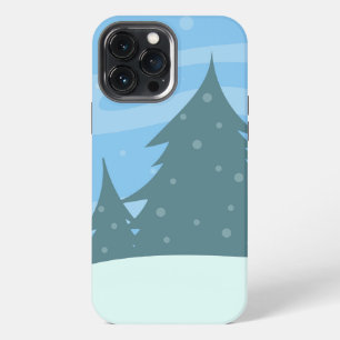 Cute winter background iPhone 13 pro max case