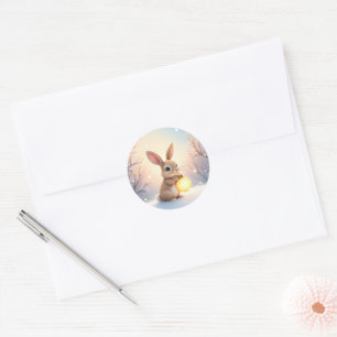 Cute Winter Bunny Sticker