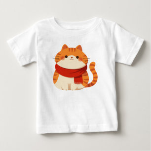 Cute Winter Cat  Baby T-Shirt