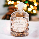 Cute winter Christmas cookie baby shower thank Classic Round Sticker<br><div class="desc">Express your gratitude with a sprinkle of sweetness! Our adorable thank you stickers,  featuring cute winter cookie illustrations,  are the perfect finishing touch to your heartfelt appreciation. Stick them on gifts,  cards,  or favours to share a little extra joy and convey your thanks with a touch of cookie charm.</div>