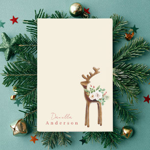 Cute Winter Christmas Reindeer Deer Minimal Post-it Notes