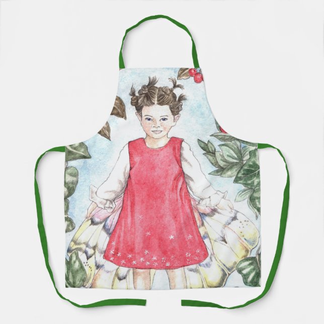 Cute Winter Fairy Apron (Front)