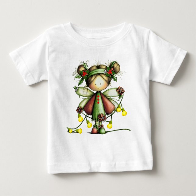 Cute Winter Fairy Baby T-Shirt (Front)