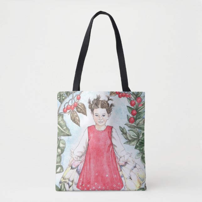 Cute Winter Fairy Tote Bag (Front)