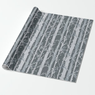 Cute Winter Forest Christmas Wrapping Paper