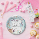 Cute Winter Forest Fairy Christmas Girl Birthday Paper Plate<br><div class="desc">Flutter & Twirl and Celebrate the Birthday Girl with these Cute Forest Winter Fairy Christmas Birthday Paper Plates. Design features a winter scene in the forest with festive foliage and fairytale mushrooms,  adorable little forest creatures and sweet little fairies. Matching items available.</div>