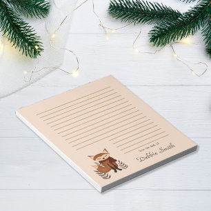 Cute Winter Fox Notepad