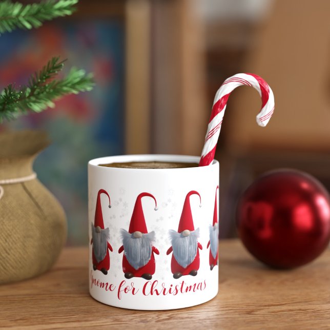 Cute Winter Gnome for Christmas Espresso Cup (Gnome for Christmas? I think so. You can add your name or keep the text as is. Happy Holidays!)