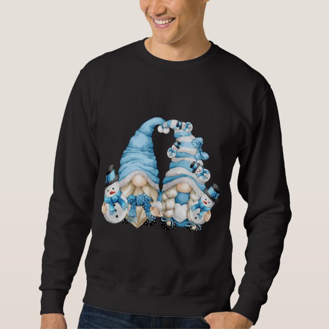 Cute Winter Lover Matching Gnomes For Women With S Sweatshirt (Front)