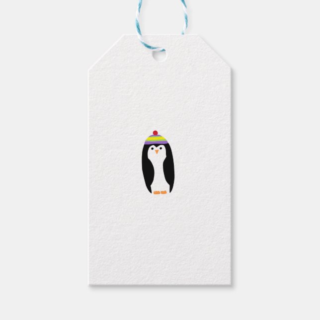 CUTE WINTER PENGUIN GIFT TAGS (Front)