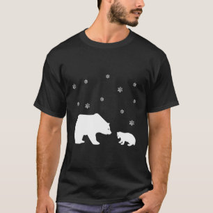 Cute Winter Polar Bear Long Sleeve Christmas Shirt