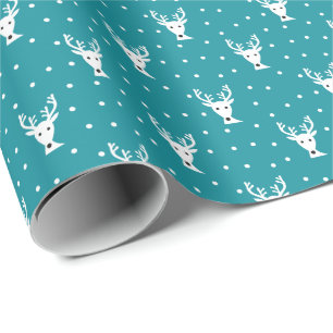 Cute winter reindeer pattern Wrapping Paper