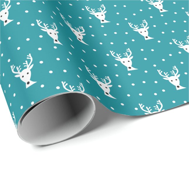 Cute winter reindeer pattern Wrapping Paper (Roll Corner)